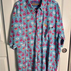 DIXXON Men's Boats 'N' Bros w/Flamingos Size 5X 0022 GS-7